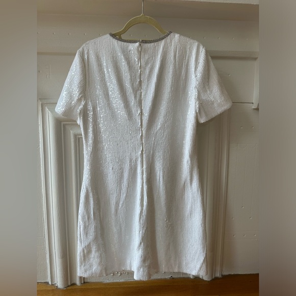 Self-Portrait White Mini Dress - Picture 4 of 6